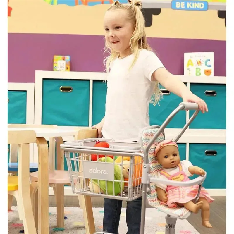 Adora - Zig Zag Rainbow Doll Shopping Cart