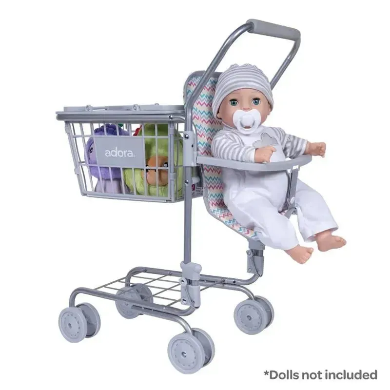 Adora - Zig Zag Rainbow Doll Shopping Cart