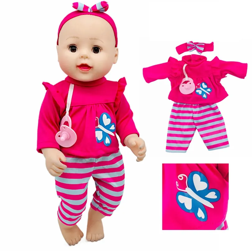 Adorable Butterfly Pattern Outfit Set for 1518 Inch Dolls