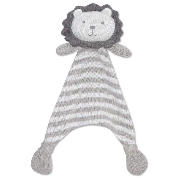 Austin the Lion Cotton Knit Baby Soother Security Blanket