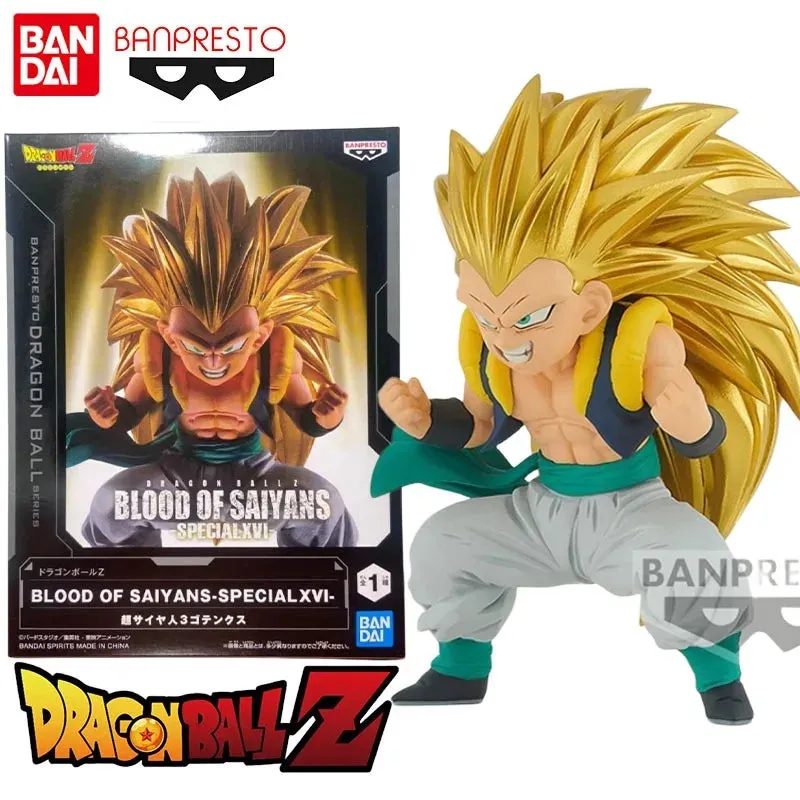 Bandai Original Banpresto Dragon Ball Z Anime Figures Super Saiyan 3 Gotenks Action Figures