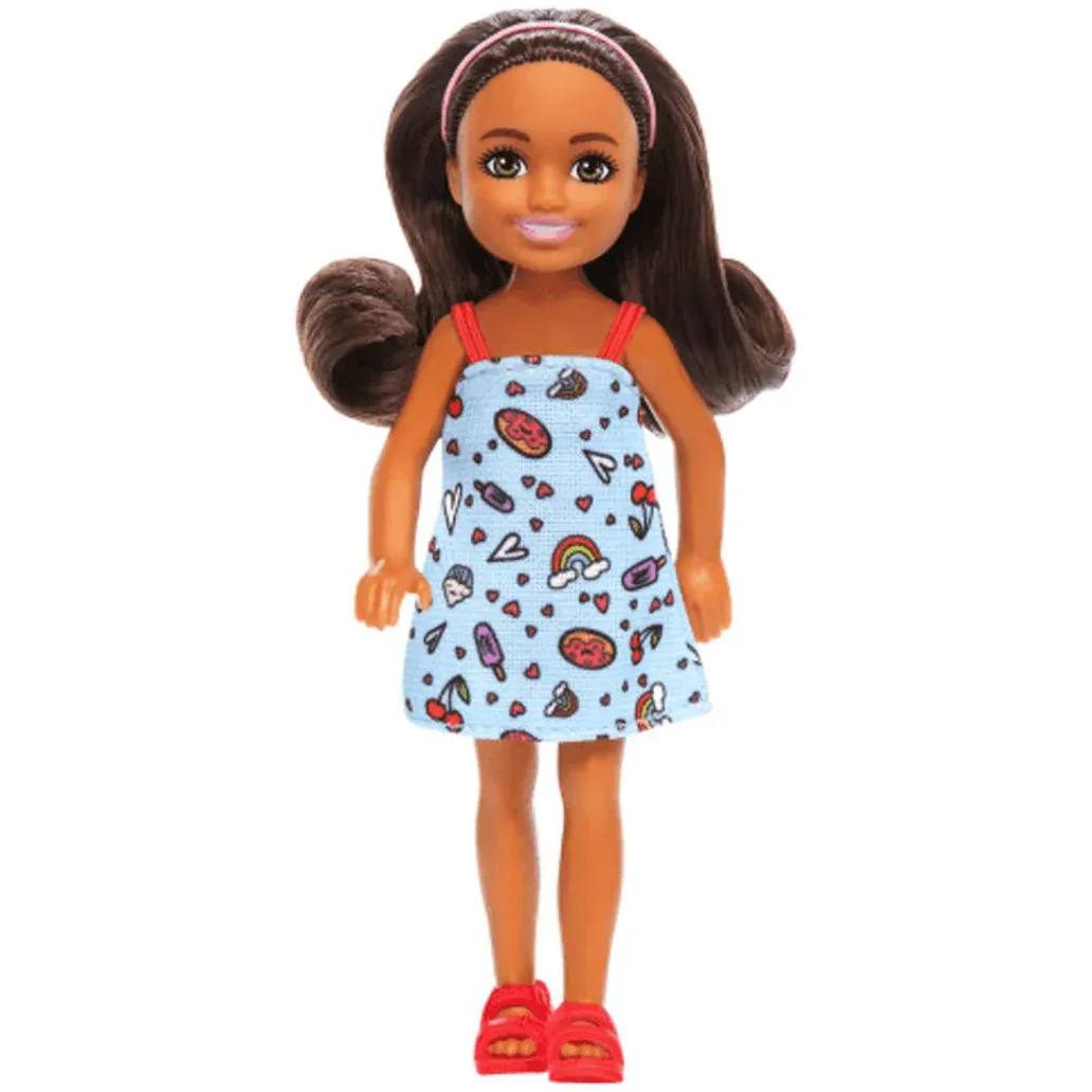 Barbie Chelsie Mini Doll Blue Dress And Headband