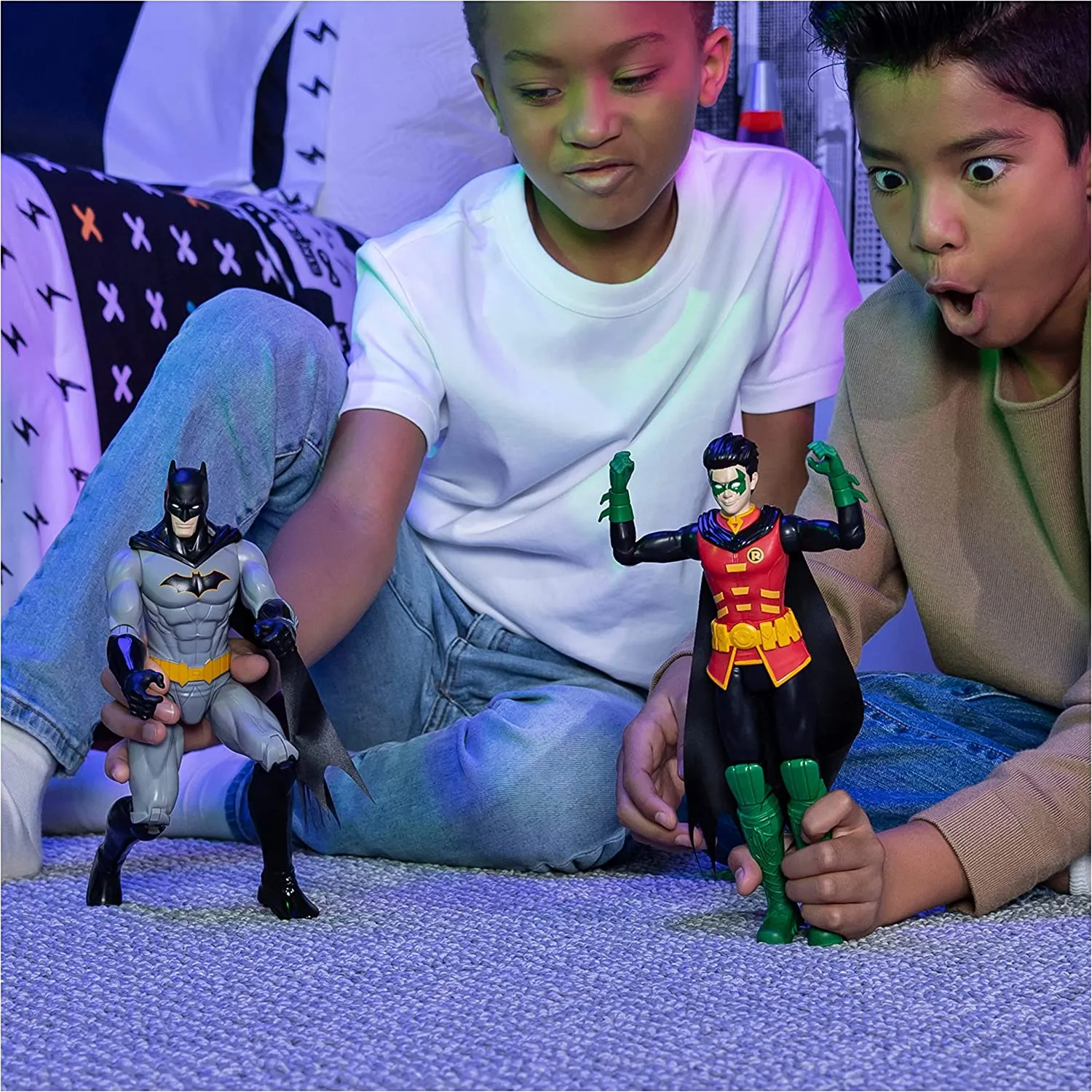 Batman 12-inch Robin Action Figure, Kids Toys for Boys Aged 3 and up