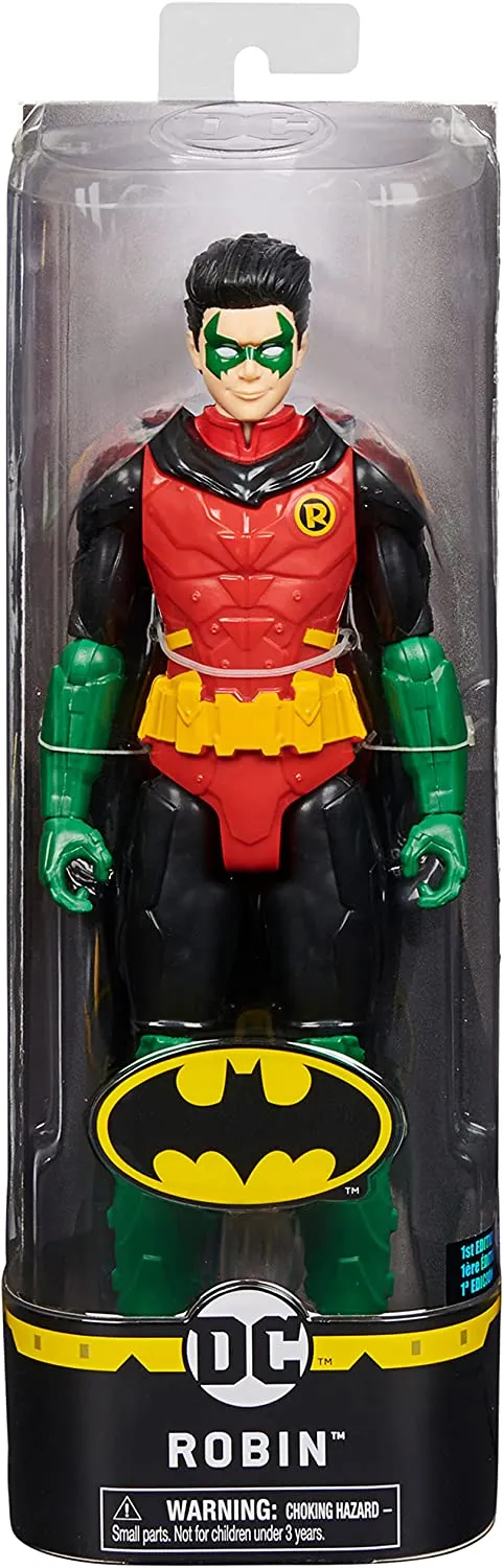 Batman 12-inch Robin Action Figure, Kids Toys for Boys Aged 3 and up