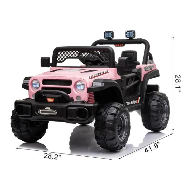 BBH-016 Dual Drive 12V 4.5A.h with 2.4G Remote Control off-road Vehicle Pink