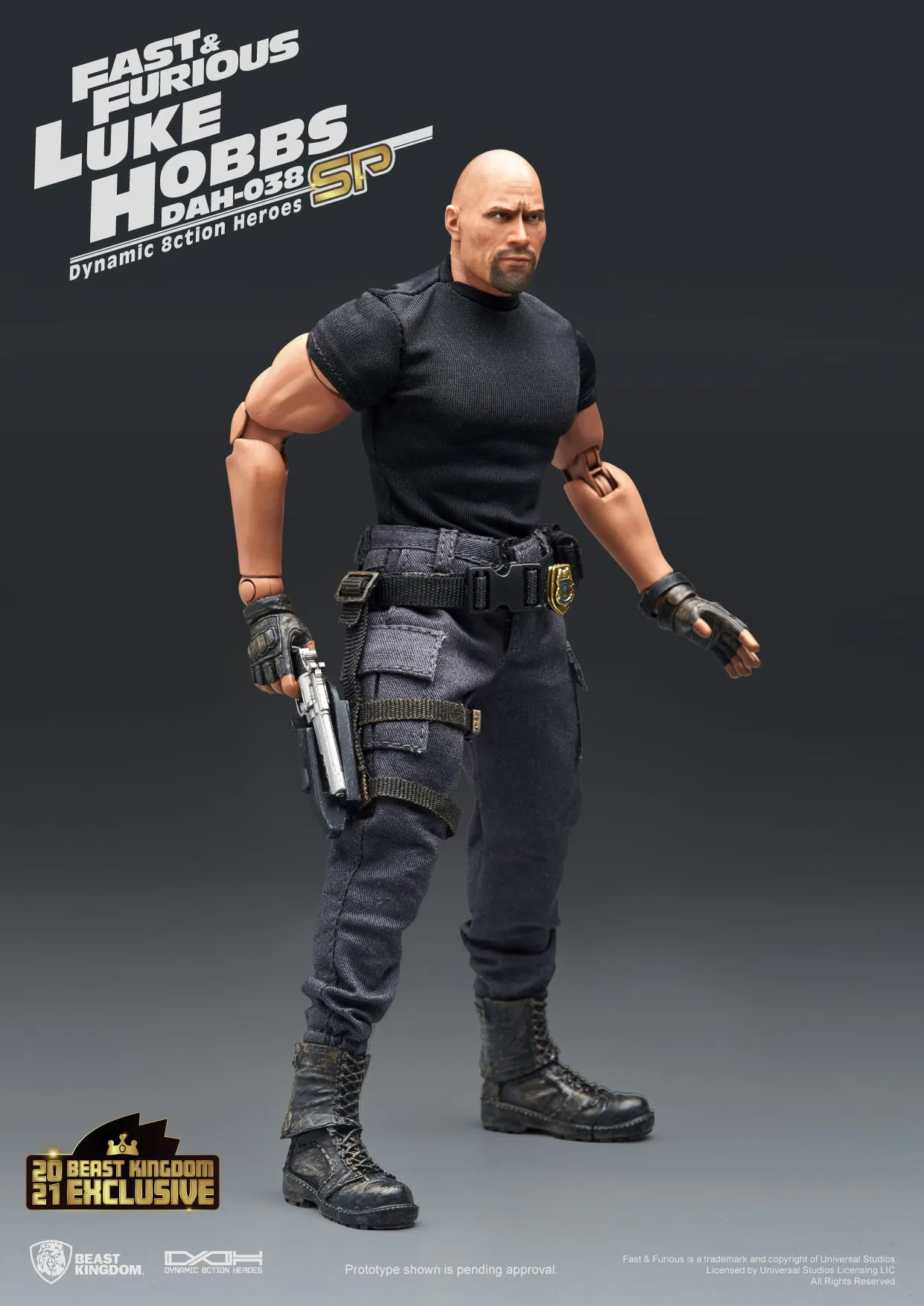 Beast Kingdom DAH-038SP The Fast and the Furious: Luke Hobbs (Limited Edition) Dynamic 8ction Heroes Action Figure