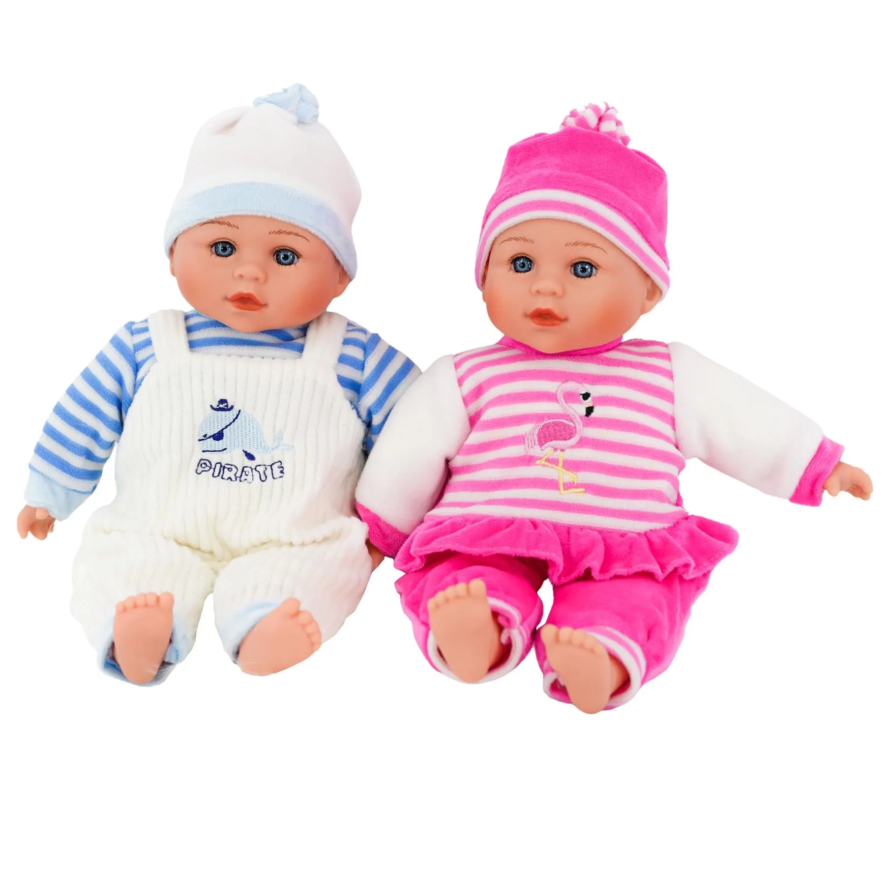 BiBi Twin Baby Dolls & Accessories (33 cm / 13")