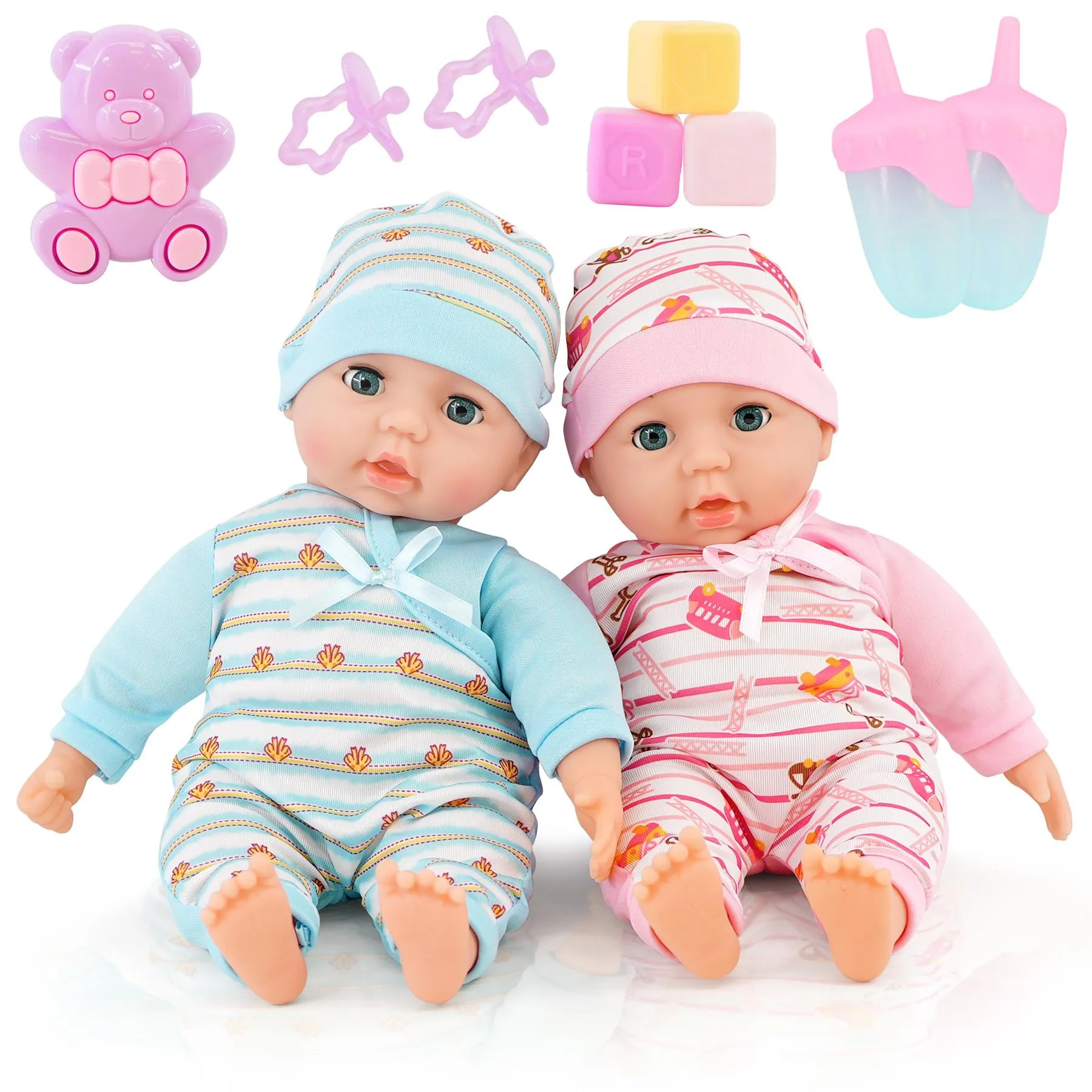 BiBi Twin Dolls & Accessories (36 cm / 14")