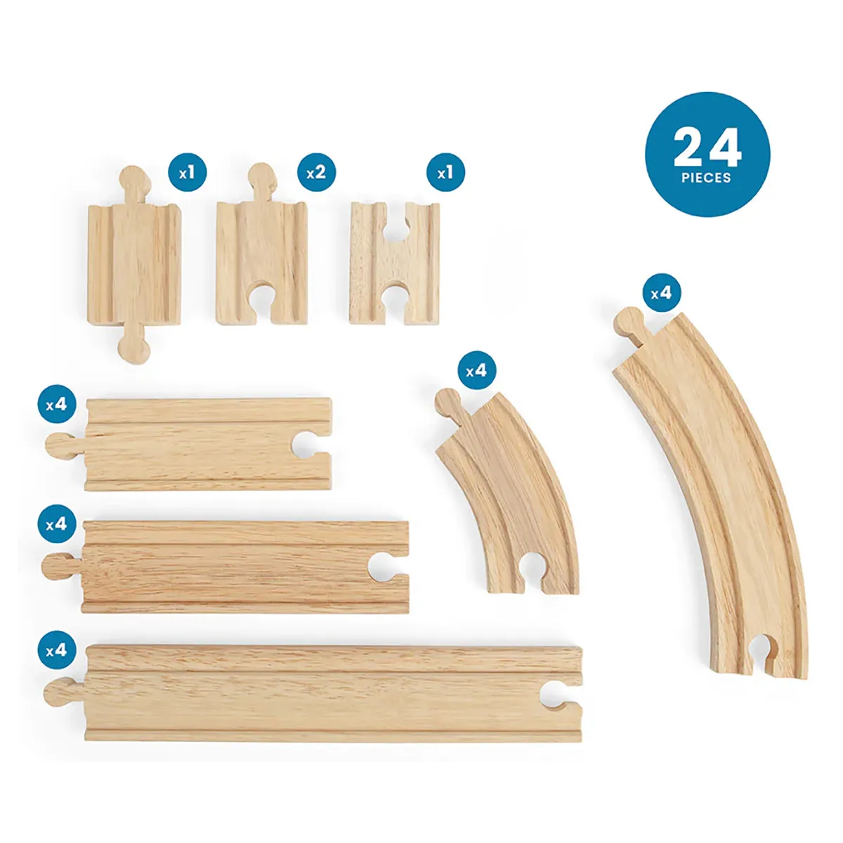 Bigjigs Rail Curves & Straights Expansion Pack