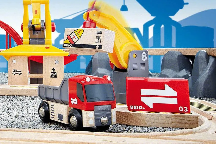 BRIO Set Cargo Railway Deluxe Set 54 pcs Battery Operated Large Set 3yrs 