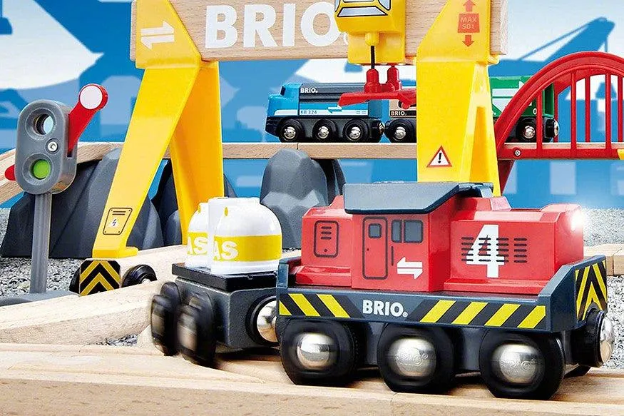 BRIO Set Cargo Railway Deluxe Set 54 pcs Battery Operated Large Set 3yrs 