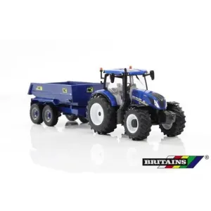 Britains New Holland T6.175 With NC Dump Trailer Playset 1:32 Scale