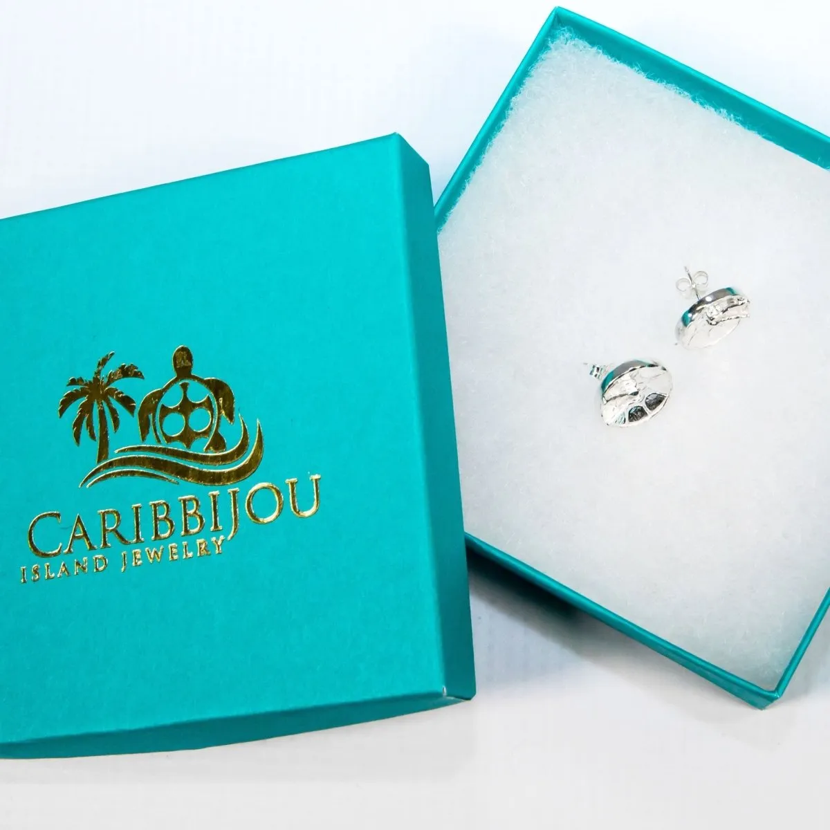 Caribbijou Large Trinidad Steel Pan or Steel Drum Stopper Stud Earring