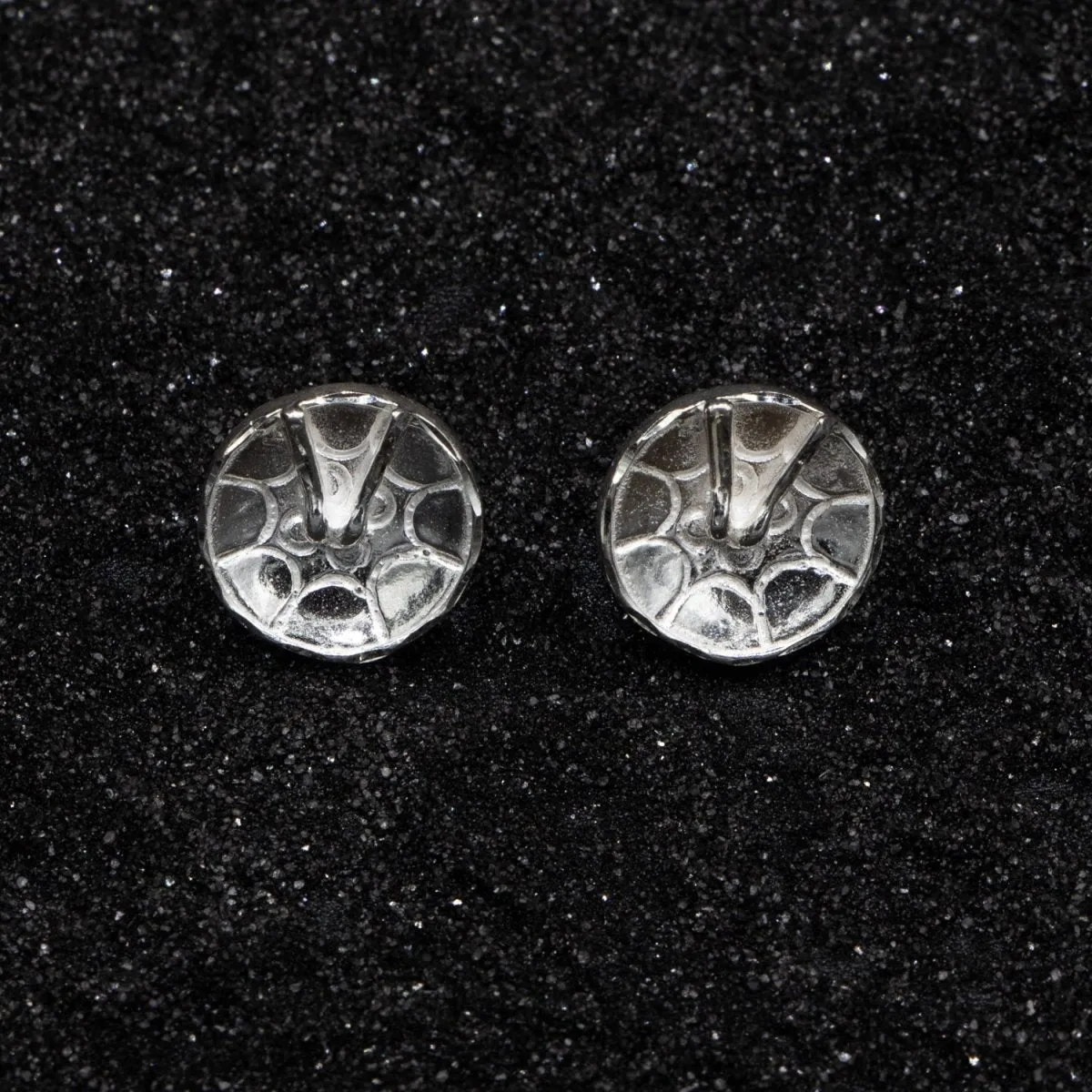 Caribbijou Large Trinidad Steel Pan or Steel Drum Stopper Stud Earring