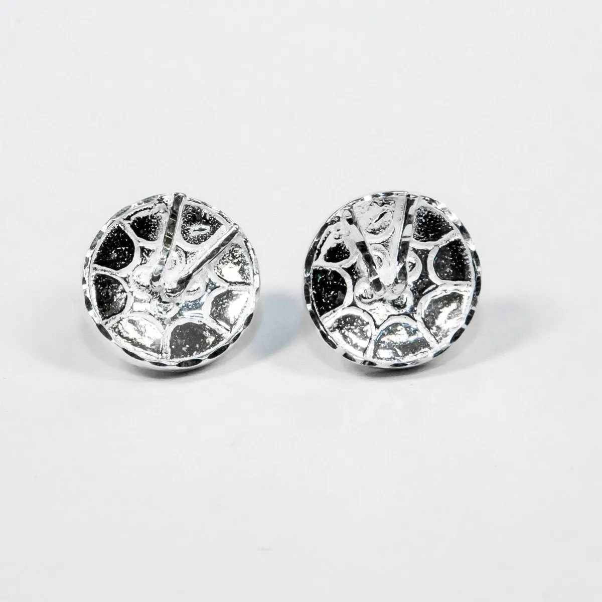 Caribbijou Large Trinidad Steel Pan or Steel Drum Stopper Stud Earring