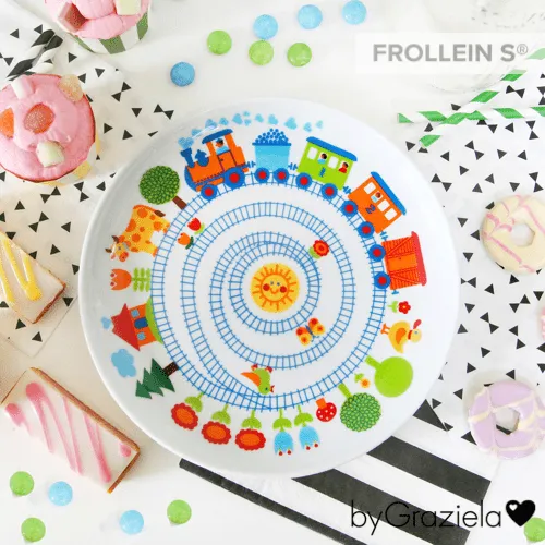 Children Crockery Set - Train Dish Set