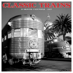 Classic Trains Wall 2025 Calendar - Online Exclusive