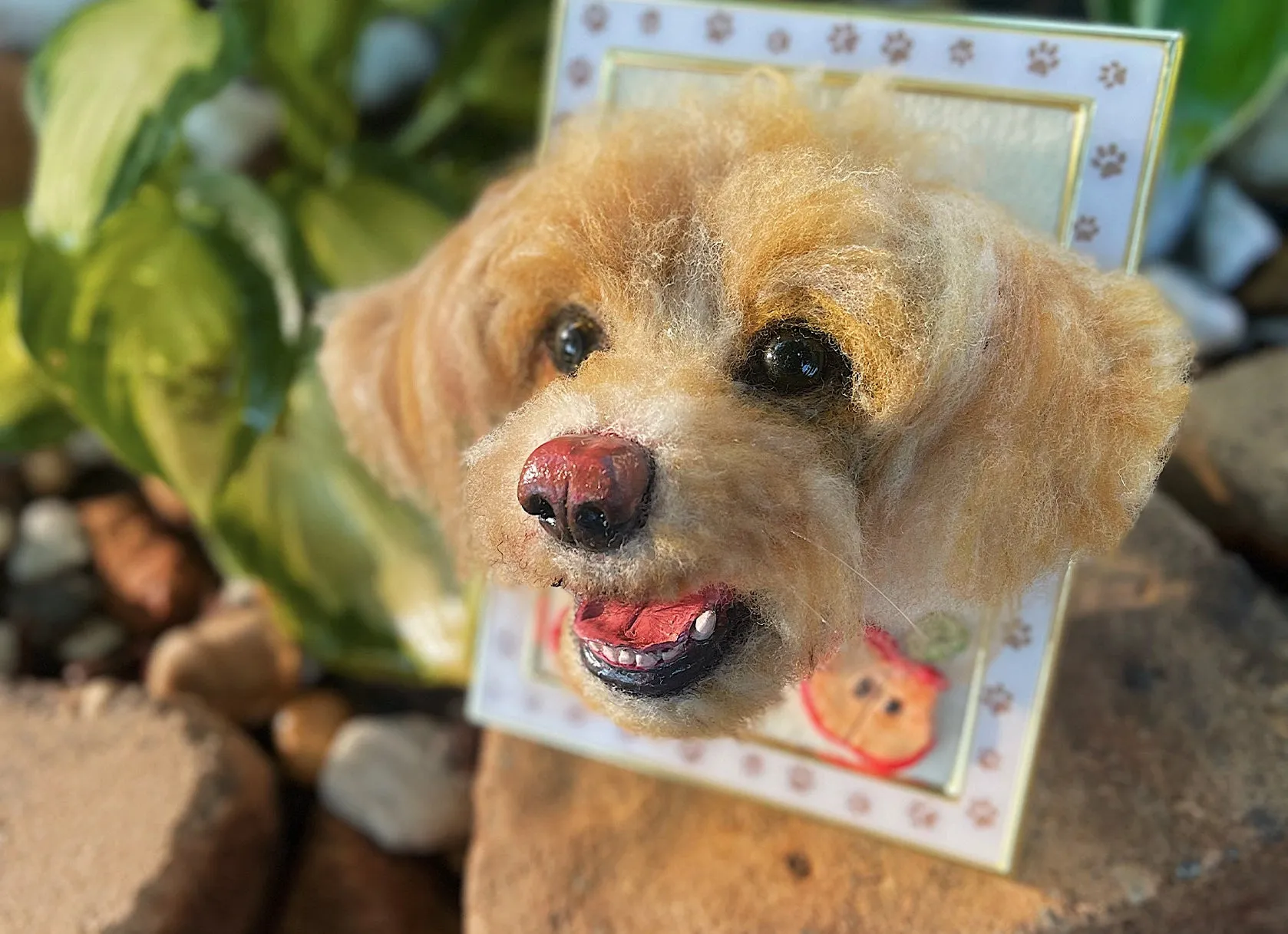 Custom Needle Felted Rough Collie Pet Portrait Figure