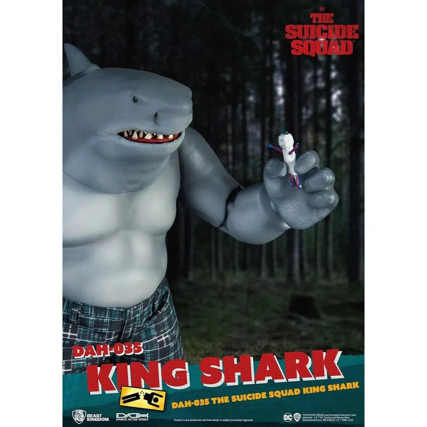 DC Comics: The Suicide Squad - King Shark Nanaue Figure - Beast Kingdom - Dynamic 8ction Heroes Series (DAH-035)