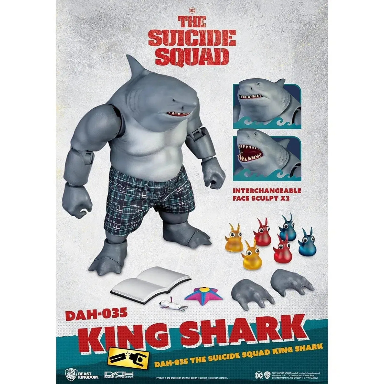 DC Comics: The Suicide Squad - King Shark Nanaue Figure - Beast Kingdom - Dynamic 8ction Heroes Series (DAH-035)