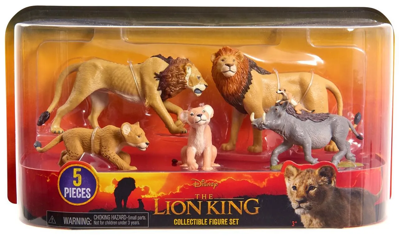 Disney The Lion King Feature: Young Nala, Scar, Young Simba, Simba & Timon & Pumbaa Figure 5-Pack