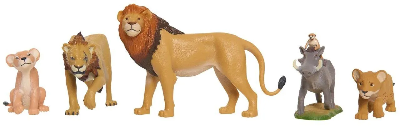 Disney The Lion King Feature: Young Nala, Scar, Young Simba, Simba & Timon & Pumbaa Figure 5-Pack