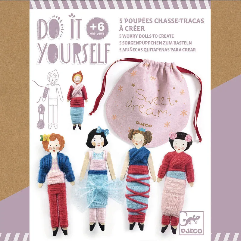 Do it Yourself Sweet Night Worry Dolls Kit by Djeco