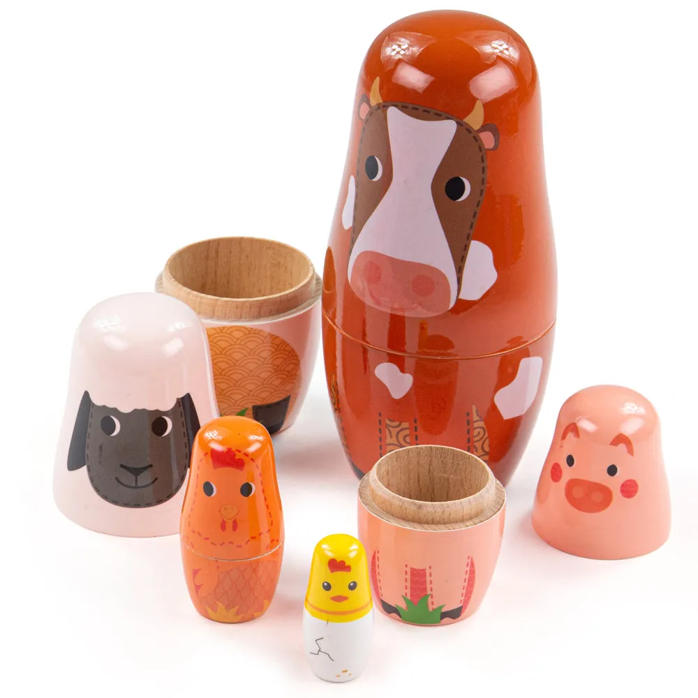 Farm Animal Russian Dolls