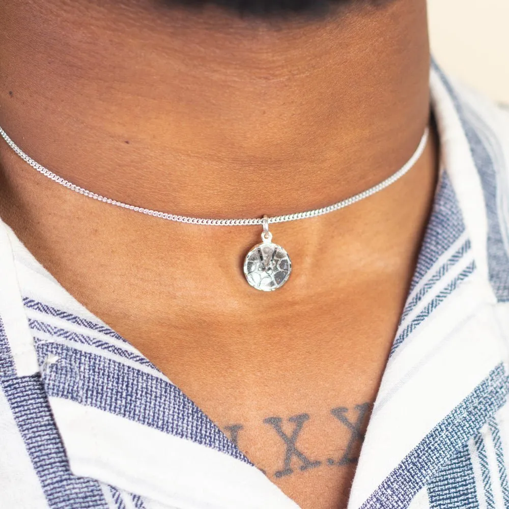 Large Trinidad Steel Pan or Steel Drum Pendant with Chain