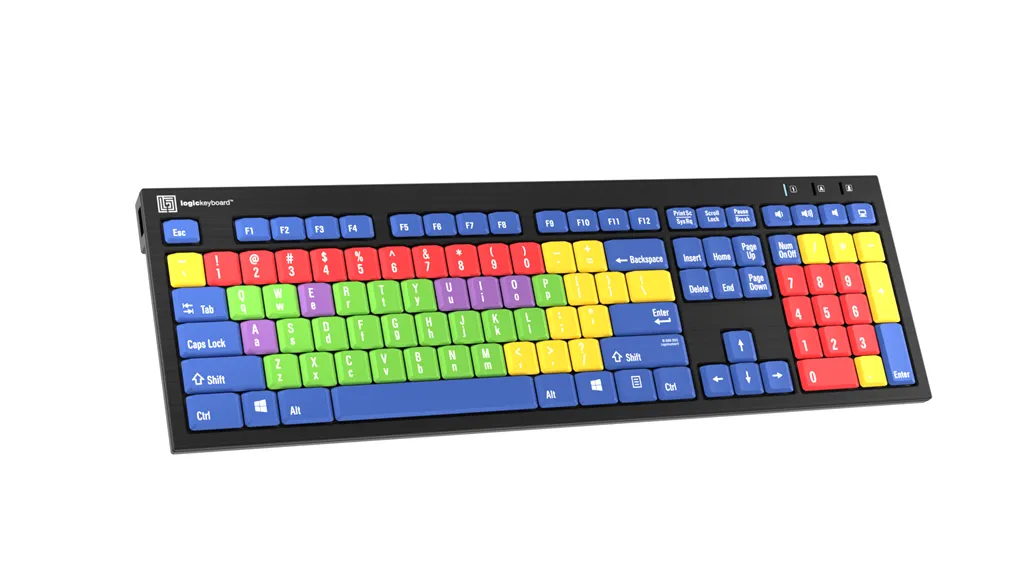 LogicKeyboard Kids Learning keyboard NERO PC US LKB-LBHS-BJPU-US