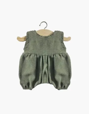 Minikane Noa Linen Romper Olive Green