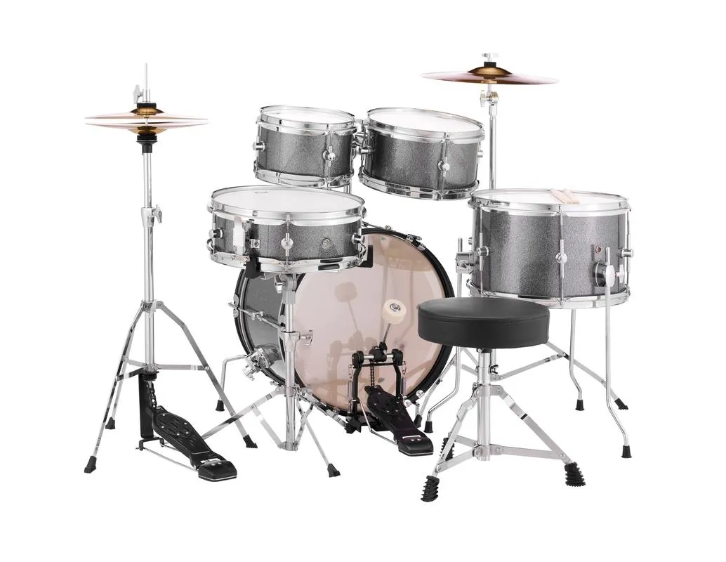 Pearl Roadshow Junior Pack With Hardware, Stool & Cymbals - Grindstone Sparkle