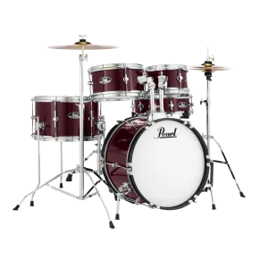 Pearl Roadshow Junior Pack With Hardware, Stool & Cymbals - Red Wine