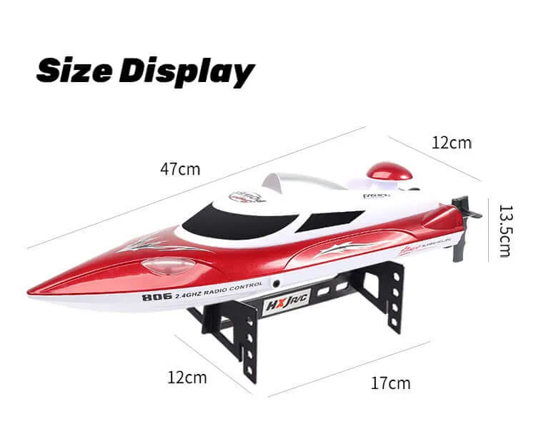 RC Boat & Yacht: High-Speed Remote Boat Toy, 35km/h, Water-Cooled