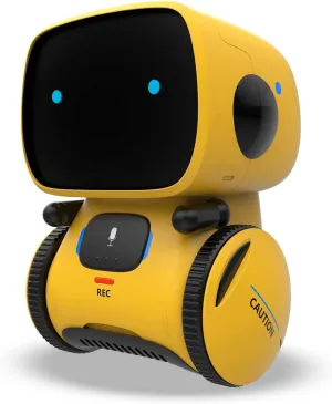 REMOKING Robot Toy for Kids,Stem Educational Robotics,Dance,Sing,Speak,Walk in Circle,Touch Sense,Voice Control, Your Children Fun Partners,Gift Toys for 3 4 5 6 7 Year Old Boys Girls (Yellow)