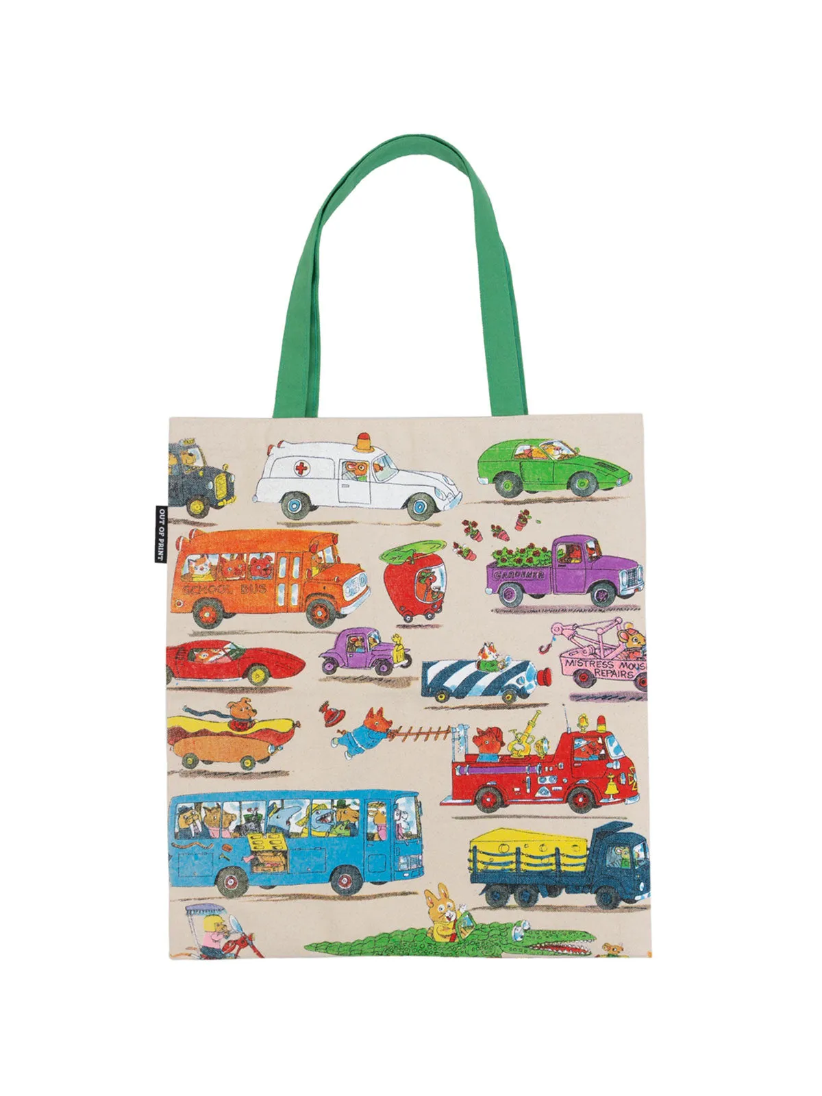 Richard Scarry - Cars and Trucks and Things That Go tote bag