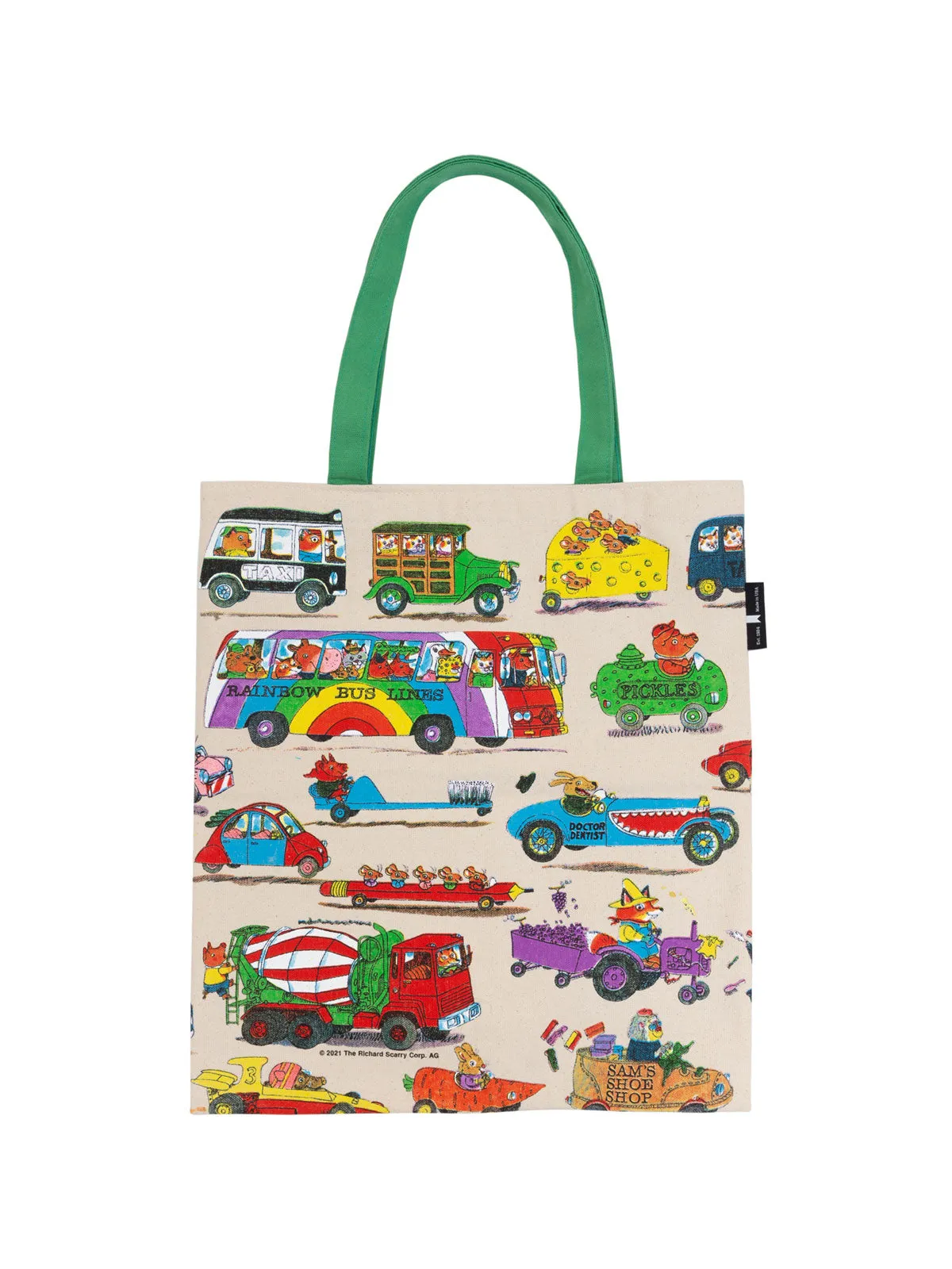 Richard Scarry - Cars and Trucks and Things That Go tote bag