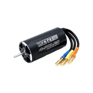 Rocket 2958 brushless rc boat motor 4POLE ￠3.175mm Black (3380 KV)