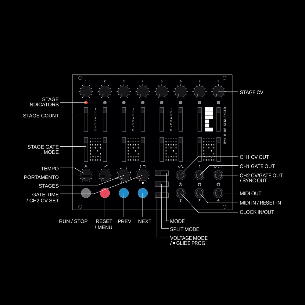 RYK Modular M185 Sequencer