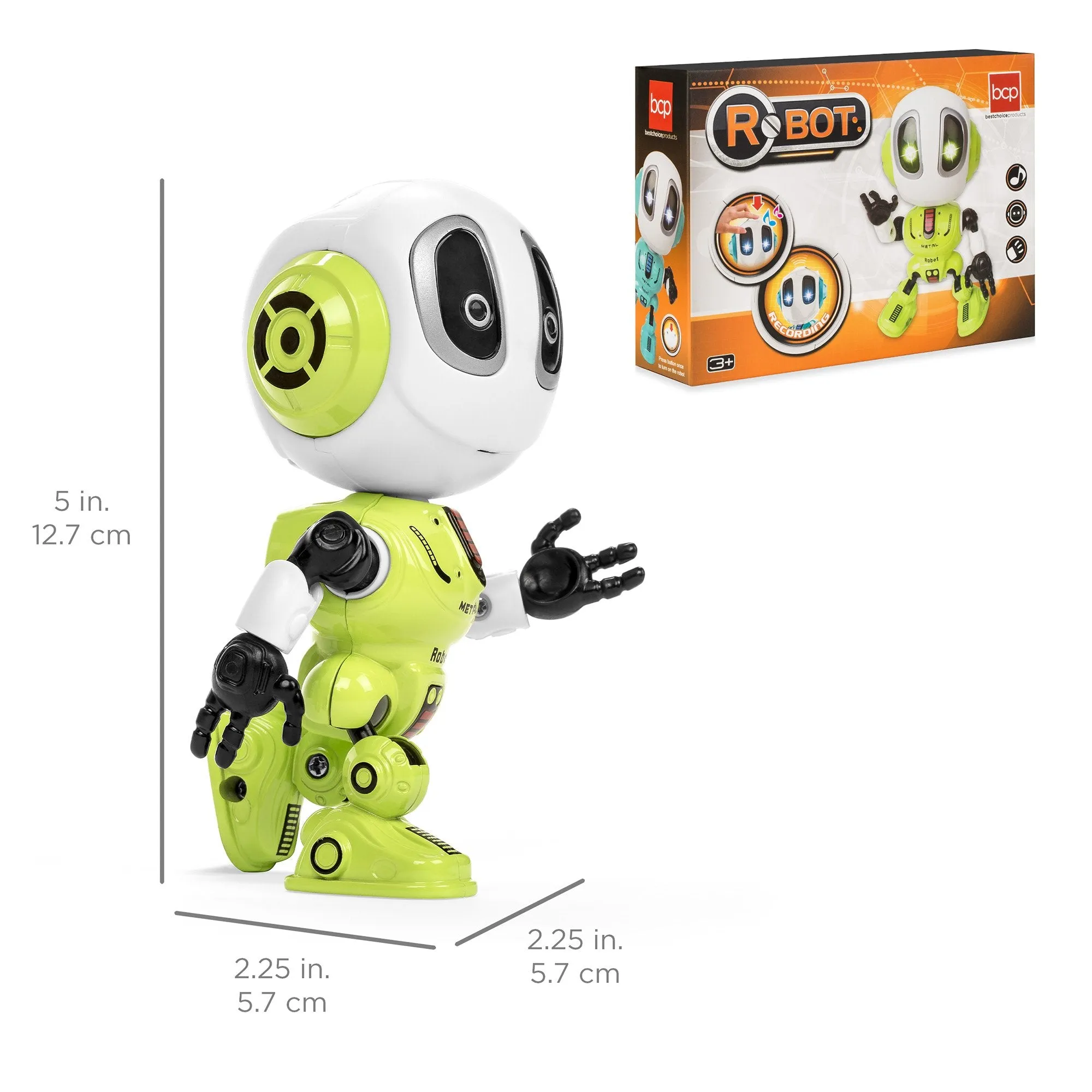 Set of 2 Samesies Mini Talking Toy Robots w/ Interactive Voice Changer