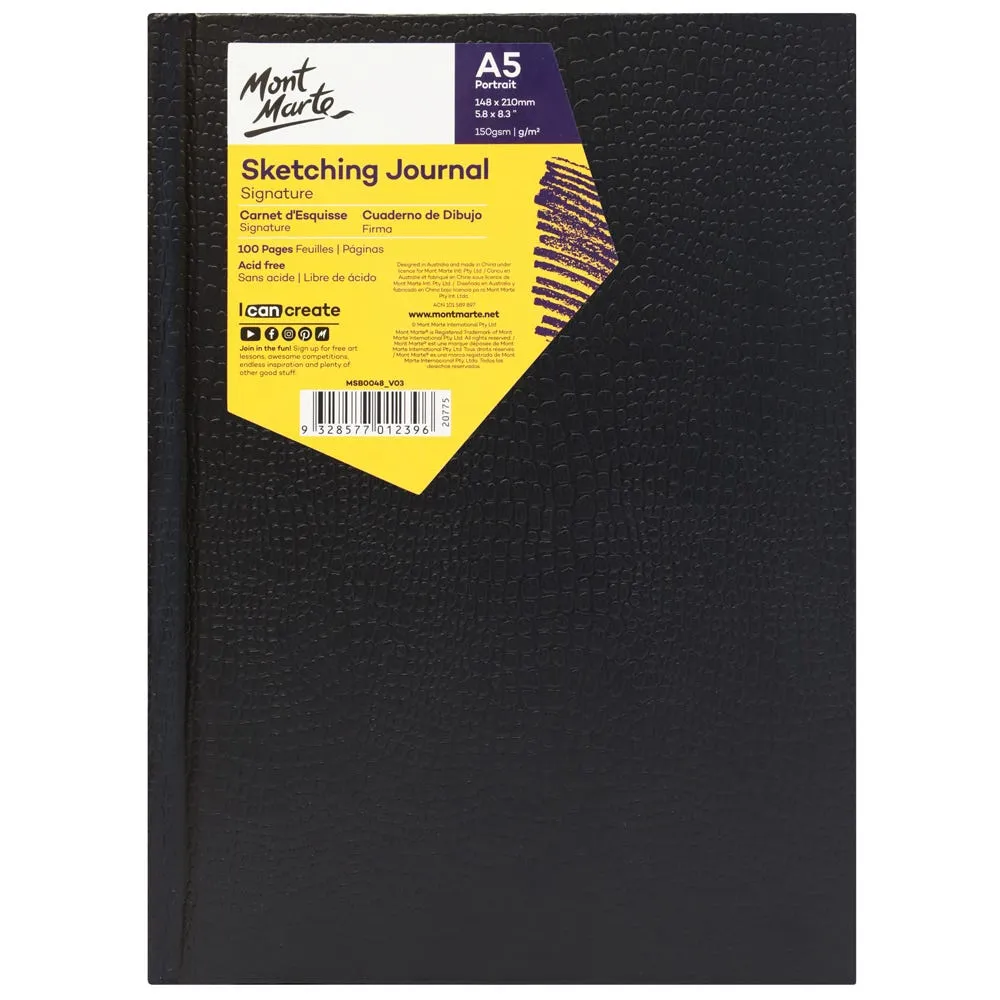 Sketching Journal Croc Finish Signature 150gsm A5 Portrait 100 Page