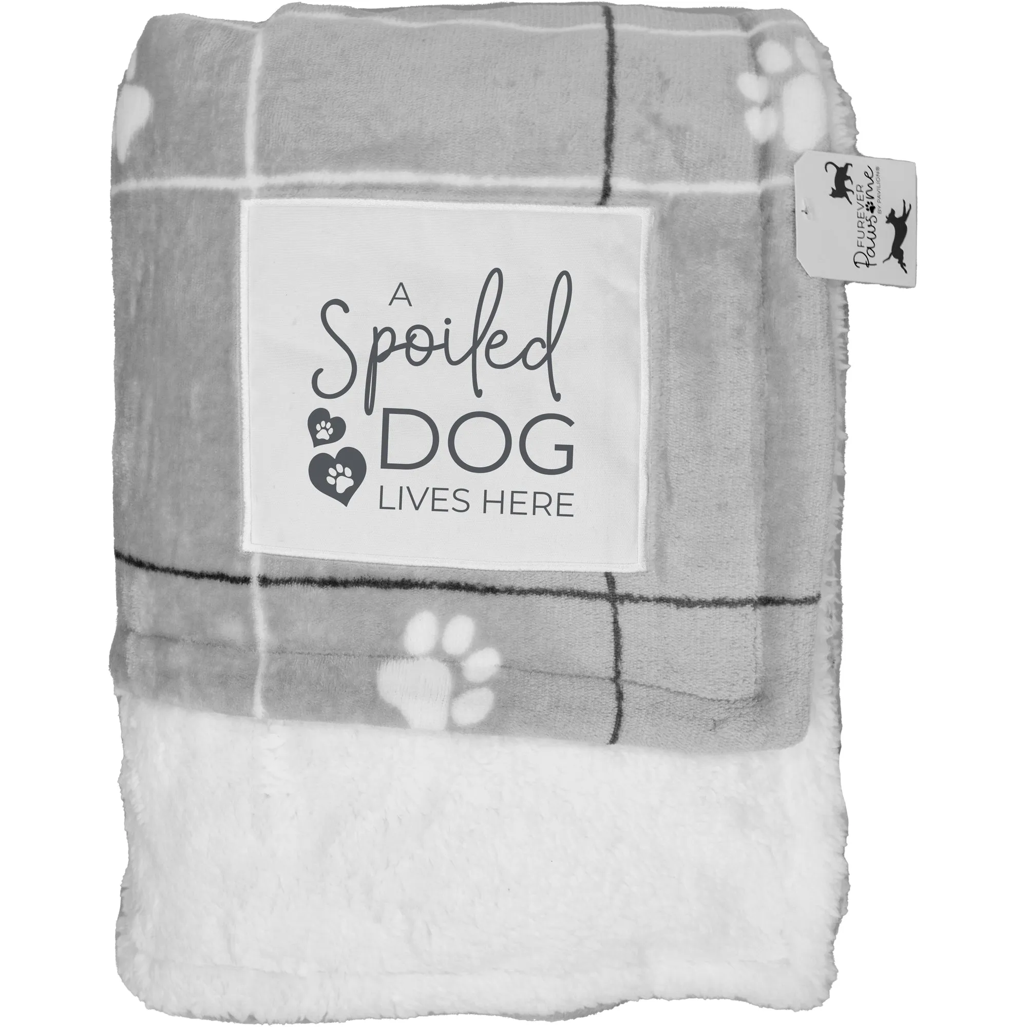 Spoiled Dog 50" x 60" Sherpa & Royal Plush Blanket