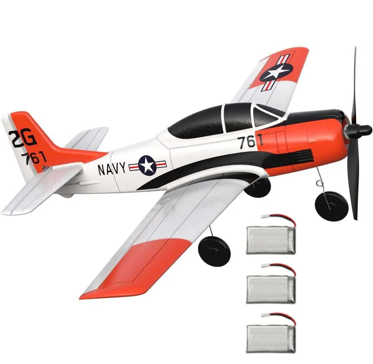 T28 Trojan 4CH RC Trainer Plane with Xpilot Gyro & One-Key Aerobatics