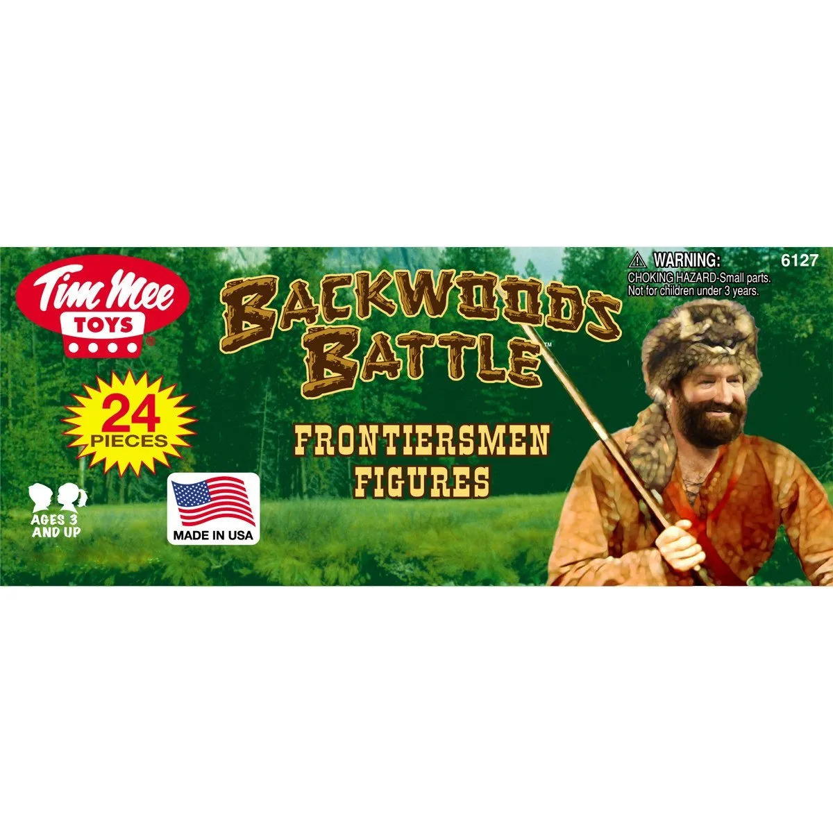 TimMee Davey CROCKETT Daniel BOONE Figures: 24 Frontiersman Pioneers Made in USA