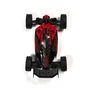 TYPHON GROM 223S BLX Brushless 4X4 Small Scale Buggy RTR with Battery & Charger, Red