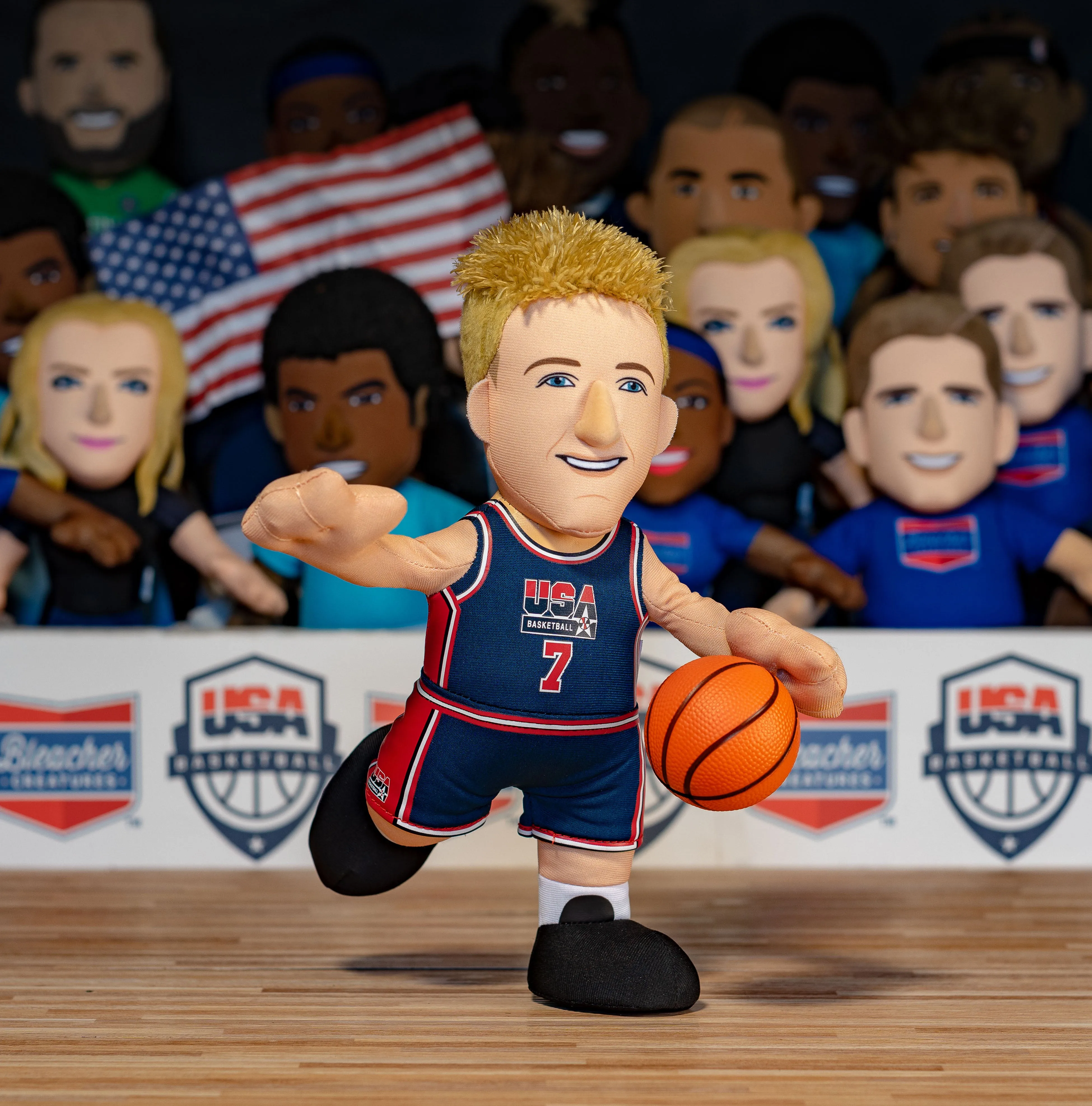 USA Basketball Bundle: Magic Johnson and Larry Bird 10" Plush Figures