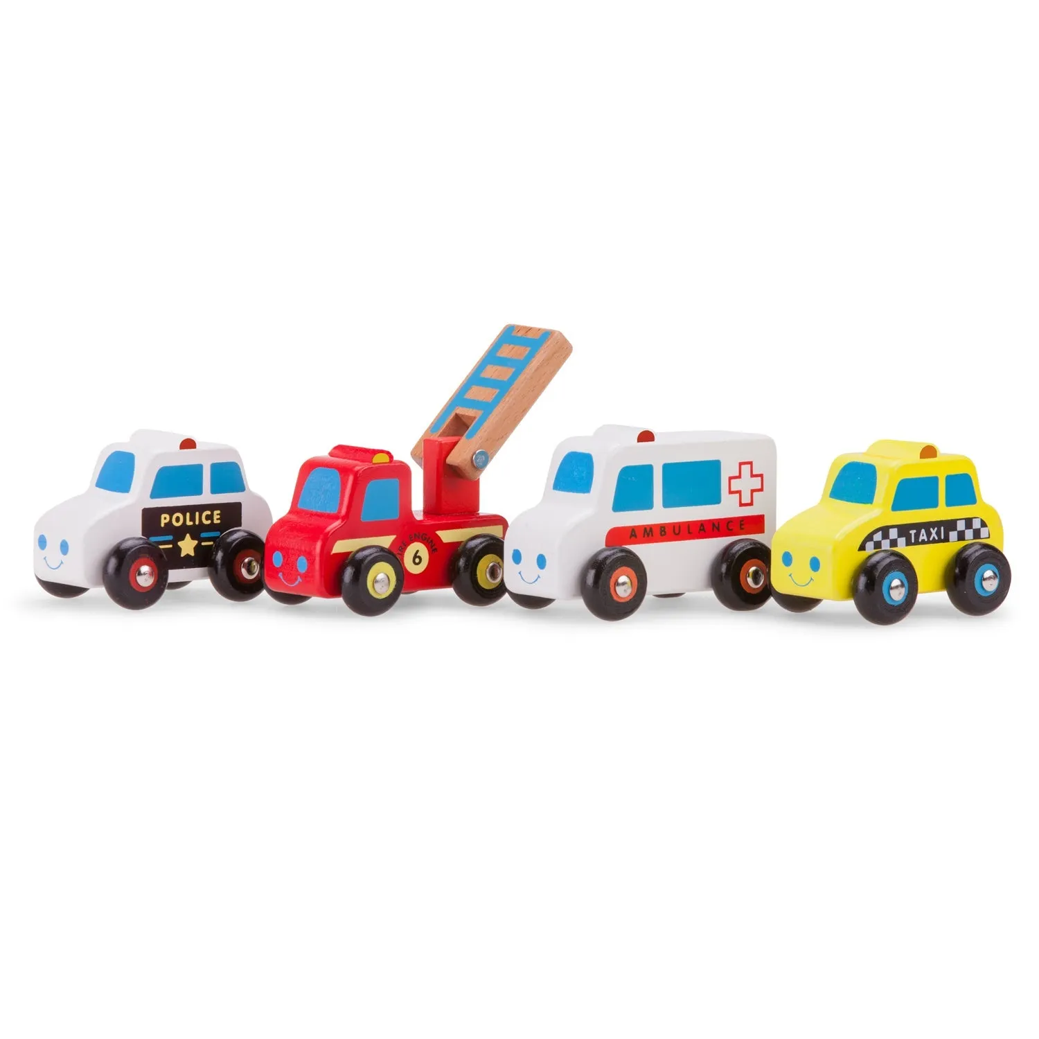 Wooden Vehicle Set - 4 Vehicles